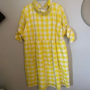 Elizabeth Wilson yellow Judy Lanien Dress NWOT!